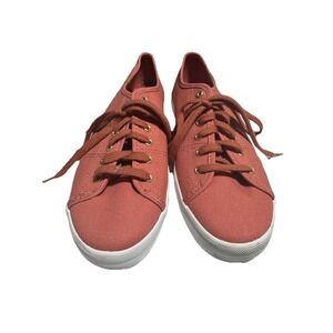 NWOT Keds Champion Salmon Canvas Lace Up Sneakers Size 8.5 Women's W/Extra Laces